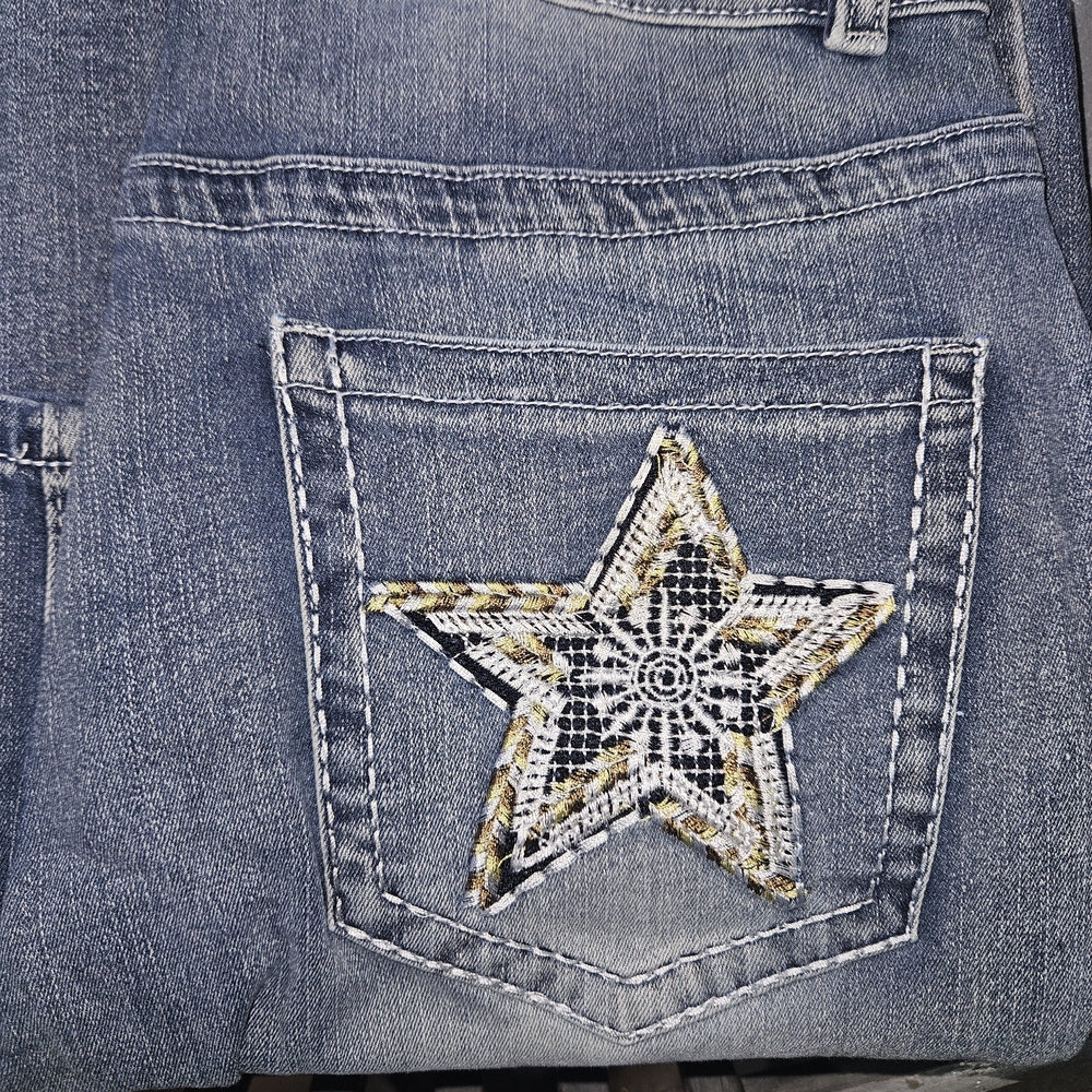Denim Jeans with Star Patch